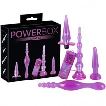 Набор анальных игрушек «PowerBox» от немецкой компании You 2 Toys, цвет фиолетовый, 5885040000, из материала пластик АБС, длина 15 см., со скидкой