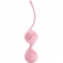Силиконовые анатомические вагинальные шарики из коллекции Pretty Love, цвет розовый, BI-014490, длина 16.3 см., со скидкой