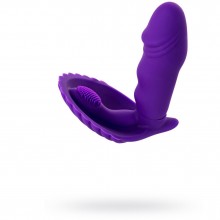 Вибратор-втулка от компании Toyfa, цвет фиолетовый, коллекция A-toys, 761029, из материала силикон, длина 12 см., со скидкой