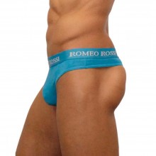 Мужские стринги на резинке от Romeo Rossi, цвет голубой, размер M, RR1006-10-M, из материала хлопок