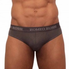 Стринги мужские на резинке от компании Romeo Rossi, цвет серый, размер XXL, RR1006-4-XXL, из материала хлопок