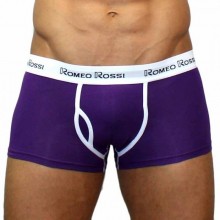 Классические трусы-хипсы для мужчин, цвет фиолетовый, размер XXL, Romeo Rossi RR365-5-XXL, из материала хлопок, со скидкой