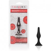 Анальная пробка для новичков Booty Call Booty Starterl силиконовая черная, бренд CalExotics, длина 7 см., со скидкой
