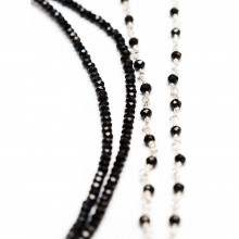 Колье на тело «Monika silver» от итальянского бренда Dolce Piccante, цвет серебристый, размер OS, Ldp043S, из материала металл, цвет черный, One Size (Р 42-48)