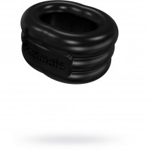 Плотное эрекционное кольцо от Bathmate - «Stretch», цвет черный, BM-CR-ST, диаметр 2.5 см., со скидкой