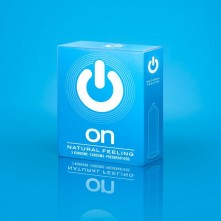 Презервативы «ON Natural feeling №3» - классические от известного производителя контрацепции, упаковка 3 шт, 377, из материала латекс, длина 18.5 см., со скидкой