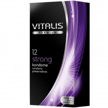 Презервативы Vitalis Premium «Strong» - сверхпрочные, упаковка 12 шт, 265, бренд R&S Consumer Goods GmbH, из материала латекс, длина 18 см., со скидкой