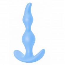 Анальная пробка «Bent Anal Plug» от компании Lola Toys коллекция First Time, цвет синий, 5002-02lola, бренд Lola Games, из материала силикон, длина 13 см., со скидкой