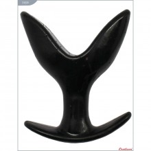 Анальная растягивающая пробка для ношения от компании Eroticon, цвет черный, 31039, длина 9.5 см., со скидкой