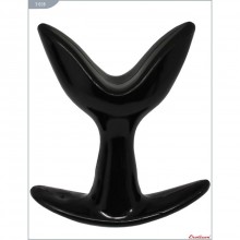 Анальная растягивающая пробка для ношения от компании Eroticon, цвет черный, 31038, длина 8.5 см., со скидкой