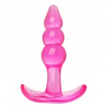 Анальная пробка «Bubbles Bumpy Starter» от известного бренда XR Brands, цвет розовый, XRAD921, длина 11 см., со скидкой
