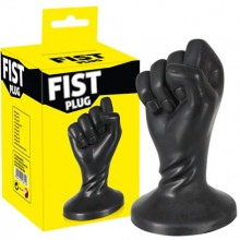 Анальная фистинг-пробка кулак «Fist Plug» от компании You 2 Toys, цвет черный, 5176900000, из материала TPR, длина 13 см., со скидкой