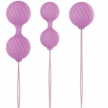 Набор вагинальных шариков «Luxe - O' Weighted Kegel Balls» от компании NS Novelties, цвет розовый, NSN-0208-24, из материала силикон, со скидкой
