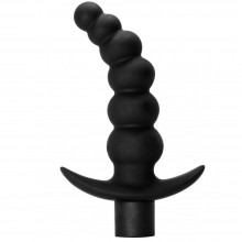 Анальная елочка с вибрацией на удобном основании «Ecstasy Black» из коллекции Spice It Up от Lola Toys, цвет черный, 8009-01Lola, бренд Lola Games, длина 11 см., со скидкой