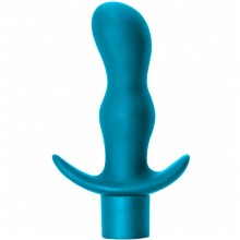 Анальная пробка с вибрацией и основанием «Teaser Aquamarine» из коллекции Spice It Up от Lola Toys, цвет голубой, 8003-03Lola, из материала силикон, коллекция Spice It Up by Lola, длина 9 см.