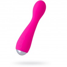 Женский вибратор изогнутой формы «Yoyo» от компании Nalone, цвет розовый, CS-BO04, из материала силикон, длина 17 см., со скидкой