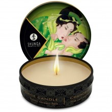 Массажная свечка «Massage Candle» от компании Shunga, аромат «Зеленый чай», объем 30 мл, DEL4473, 30 мл., со скидкой