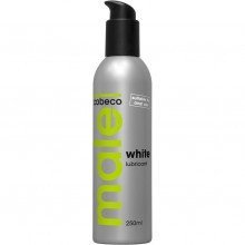Белая анальная смазка «Male White» от компании Cobeco, объем 250 мл, DEL3100004138, из материала силиконовая основа, 250 мл., со скидкой