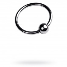 Кольцо на головку пениса из коллекции «Metal», цвет серебристый, ToyFa 717107-M, коллекция ToyFa Metal, диаметр 3 см.
