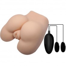 Мастурбатор вагина и анус с вибрацией «Crazy Bull Vagina and Anal» от компании Baile, цвет телесный, BM-009173Z-1, длина 18.5 см., со скидкой