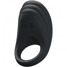 Эрекционное кольцо с вибрацией «Ring Vibrator» из коллекции Pretty Love от компании Baile, цвет черный, BI-210150, длина 7.5 см., со скидкой