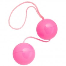 Классические вагинальные шарики «BI-BALLS», цвет розовый, ToyFa 885006-3, из материала пластик АБС, длина 20.5 см., со скидкой