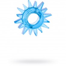 Гелевая насадка-солнце от компании ToyFa, цвет синий, 818004-6, из материала ПВХ, длина 2 см., со скидкой
