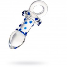 Стеклянная втулка с кольцом от компании Sexus Glass, цвет прозрачный, 912064, из материала стекло, длина 14 см., со скидкой