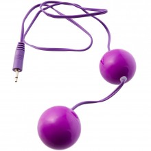 Классические вагинальные шарики с вибрацией от компании ToyFa, цвет фиолетовый, 885007, длина 12.2 см., со скидкой