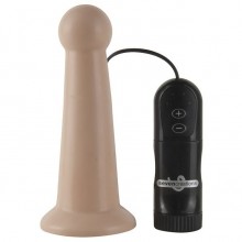 Анальный стимулятор с вибрацией «Probe Tip Uni Sex» от компании Gopaldas, цвет телесный, 15-99LFL BCD, длина 10.5 см., со скидкой