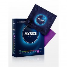 Классические презервативы «My.Size» размер 69, упаковка 3 шт., из материала латекс, цвет прозрачный, длина 22.3 см.