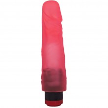 Гелевый вибромассажер в форме фаллоса от компании Биоклон, цвет розовый, 221100, бренд LoveToy А-Полимер, из материала ПВХ, длина 17.5 см., со скидкой