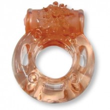 Эрекционное виброкольцо-презерватив Luxe Vibro «Штормовой Мул», из материала латекс