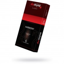 Гладкие презервативы «Domino Harmony» от компании Luxe, упаковка 6 шт., длина 18 см., со скидкой