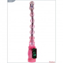 Гнущийся анальный вибратор «Trans» от компании Eroticon, цвет розовый, 30345, из материала ПВХ, длина 27 см., со скидкой
