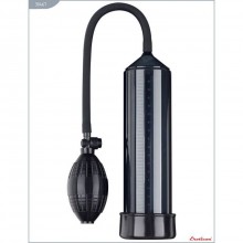 Вакуумная помпа «Pump X1» с грушей от компании Eroticon, цвет черный, 30467, из материала пластик АБС, длина 20.5 см., со скидкой