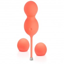 Вагинальные шарики с вибрацией и управлением со смартфона «Bloom» от канадской компании We-Vibe, цвет оранжевый, SNBLSGA, длина 18 см., со скидкой