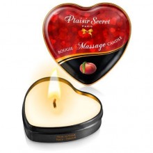Массажная свеча с ароматом персика Bougie Massage Candle, объем 35 мл, Plaisir Secret, 35 мл.