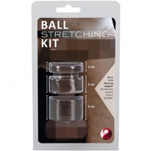 Набор для фиксации и утяжки мошонки «Ball Stretching Kit» от компании You 2 Toys, цвет черный, 5176310000, из материала TPR, со скидкой