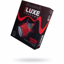 Презервативы «Maxima Конец Света» со стимулирующими усиками от компании Luxe, упаковка 1 шт, 618/1, из материала латекс, длина 18 см., со скидкой
