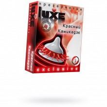 Презервативы «Exclusive Красный Камикадзе» от компании Luxe, упаковка 1 шт, 601/1, из материала латекс, цвет мульти, длина 18 см.