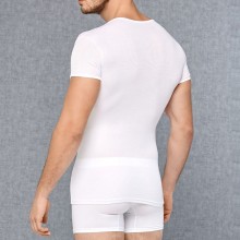 Полупрозрачная мужская футболка от компании Doreanse, цвет белый, размер XXL, DOR2545-WHT-XXL, из материала микромодал, со скидкой