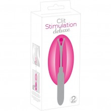 Вибростимулятор для клитора «Clit Stimulation Deluxe» от компании You 2 Toys, цвет розовый, 5919200000, бренд Orion, из материала силикон, длина 16.5 см.