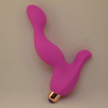 Женский вибромассажер для стимуляции точки G и клитора со съемной вибропулей от 4sexdream, цвет розовый, 47449-MM, длина 14 см., со скидкой