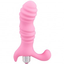 Женский вибромассажер для стимуляции точки G со съемной вибропулей от компании 4sexdream, цвет розовый, 47451-MM, длина 12 см., со скидкой