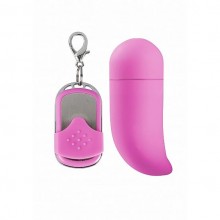 Виброяйцо «Chloe G-Spot Pink« с пультом управления от компании Shots Media, цвет розовый, SH-SIM008PNK, длина 8 см.