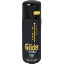 Интимный силиконовый гель «Glide - Премиум увлажнение» от компании Hot Products, объем 100 мл, 44036, из материала силиконовая основа, цвет прозрачный, 100 мл.