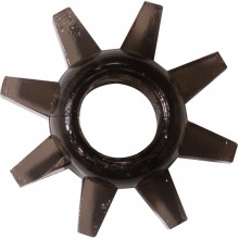 Эрекционное кольцо «Cogweel Black» с шипами для дополнительной стимуляции из коллекции Lola Rings, цвет черный, 0114-91Lola, длина 4.5 см., со скидкой