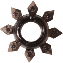 Эрекционное кольцо «Gear» из коллекции Lola Rings, цвет черный, 0112-21Lola, из материала TPR, длина 4.5 см., со скидкой