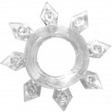 Эрекционное кольцо «Gear» из коллекции Lola Rings, цвет прозрачный, 0112-20Lola, бренд Lola Games, из материала TPR, длина 4.5 см., со скидкой